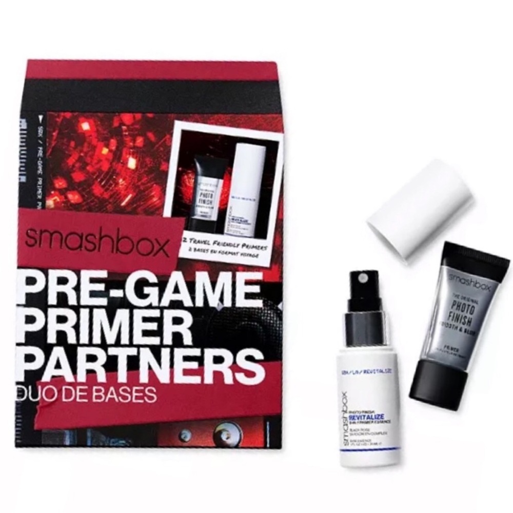 Smashbox Pre-Game Mini Primer Partners Set - Mini Photo Finish Primer & Essence - Picture 11 of 11